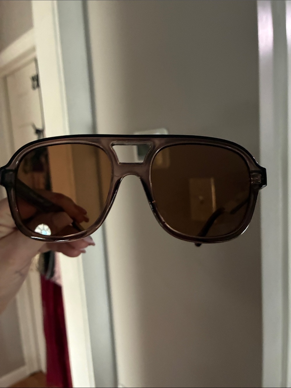 Aire New Brown Aviator-Style Sunglasses